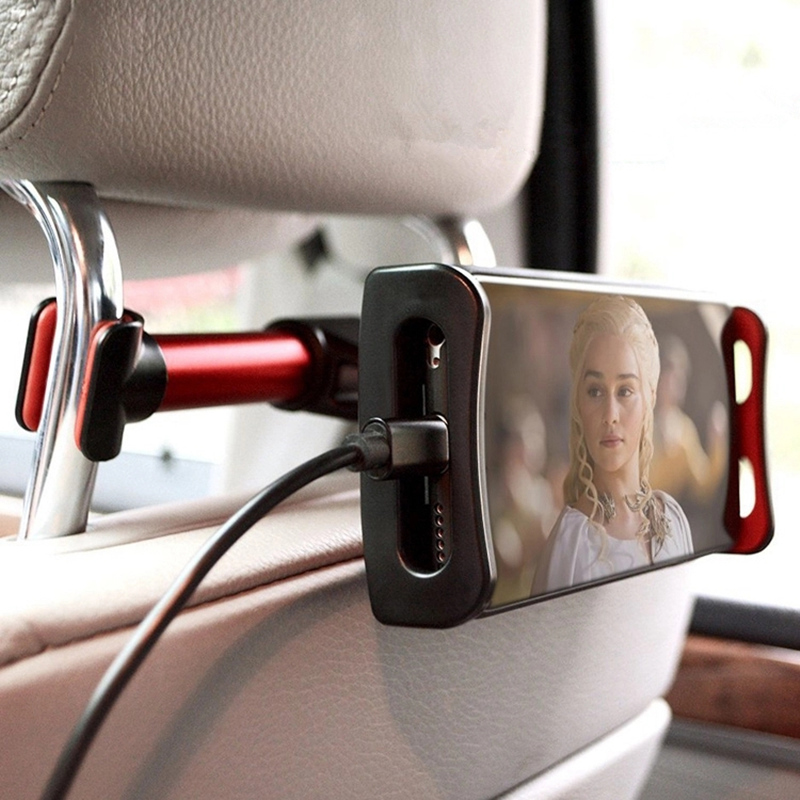 Backseat auto mobiele houder auto achter zitting telefoon tablet mount voor iphone 7 8 x iPad Samsung S8 hoofdsteun tablethouder